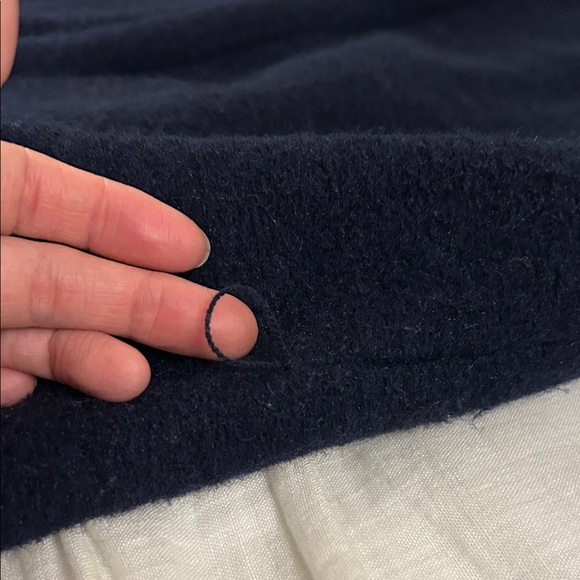 J.Crew Navy Blue Open Front Cardigan Wool blend And 100%Cotton lining - Picture 8 of 10